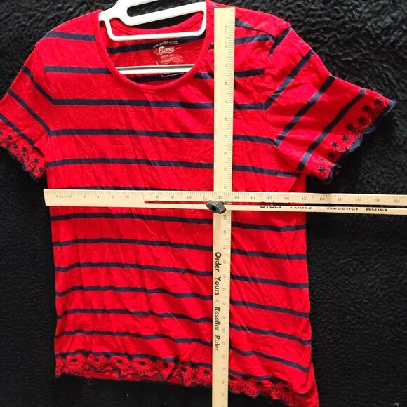 G.H Bass & Co. Womens Every Day Tee Multicolor Size Medium 100% Cotton Pullover - Picture 4 of 12